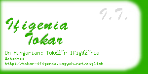ifigenia tokar business card